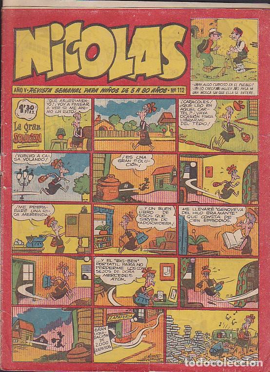 Tebeos: COMIC COLECCION NICOLAS N&ordm; 112 - Foto 1