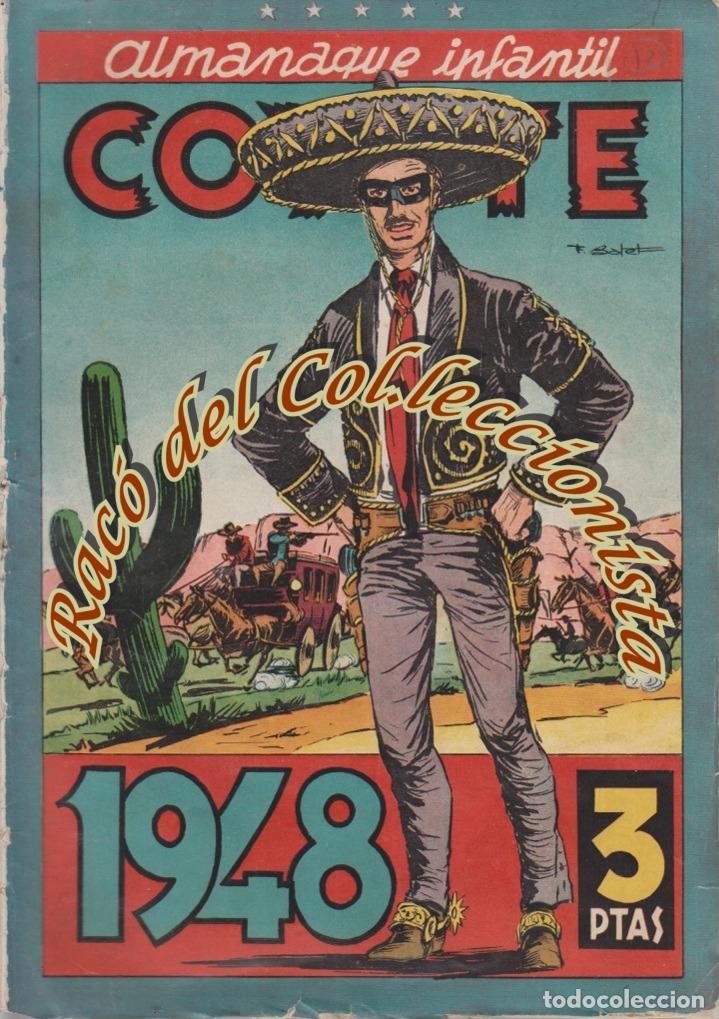 Tebeos: EL COYOTE (1&ordf;. EPOCA), n. 12 ALMANAQUE 1948, EDICIONES CLIPER. - Foto 1