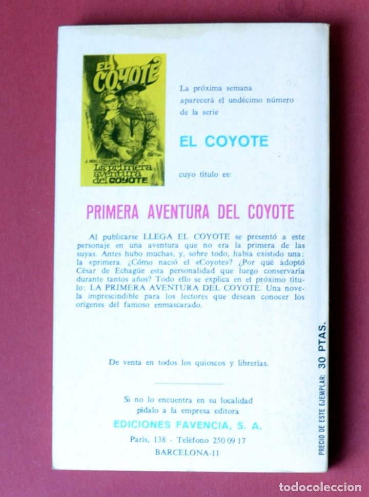 Tebeos: EL COYOTE Nº 10. EL EXTRMO DE LA CALAVERA - JOSE MALLORQUI. AÑO 1973. EDICIONES FAVENCIA - Foto 2 - 133706634