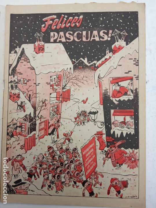Tebeos: ALMANAQUE NICOL&Aacute;S ORIGINAL PARA 1953 - EDICIONES CLIPER - Foto 3