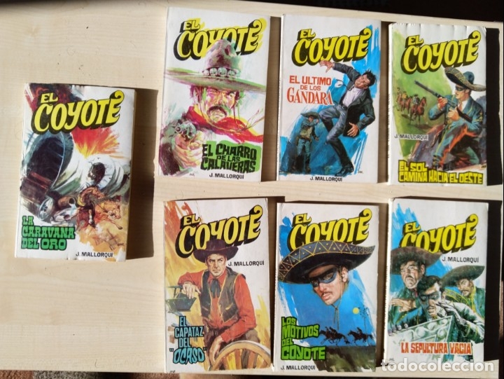 EL COYOTE, LOTE DE 7 EJEMPLARES EDICIONES FAVENCIA 1974 (Tebeos y Comics - Cliper - El Coyote)