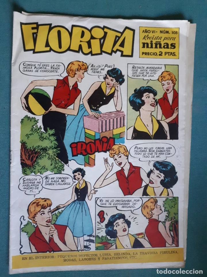Tebeos: Tebeo / c&oacute;mic Florita, a&ntilde;o VI, n&ordm; 308 - Foto 1