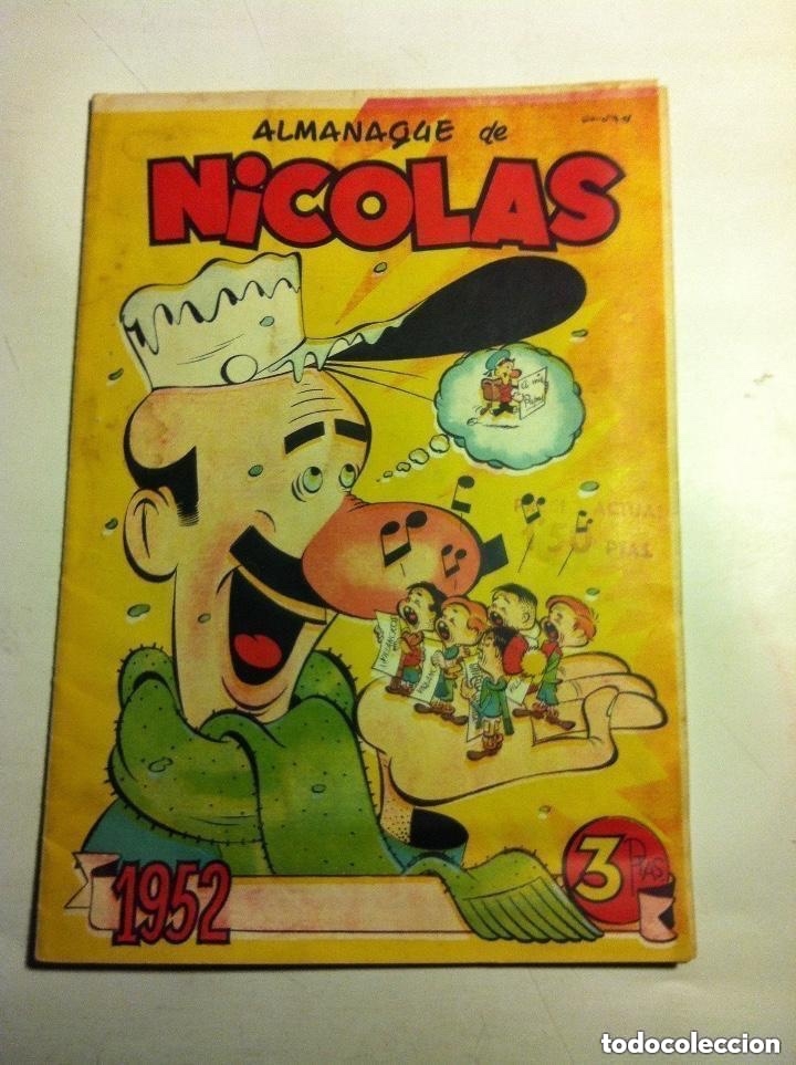 Tebeos: nicol&aacute;s - almanaque 1952 - muy bien conservado - Foto 1