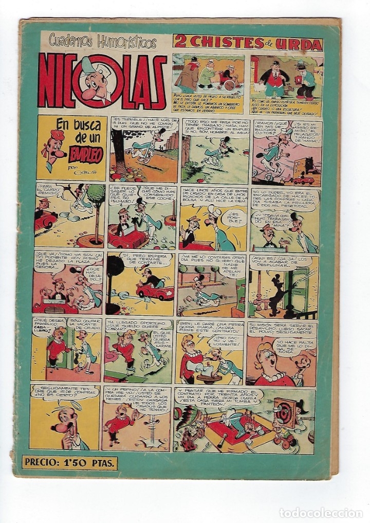 Tebeos: NICOL&Aacute;S - A&Ntilde;O 1948 - LOTE DE 13 N&Uacute;MEROS ***EDICIONES CLIPER*** - Foto 5