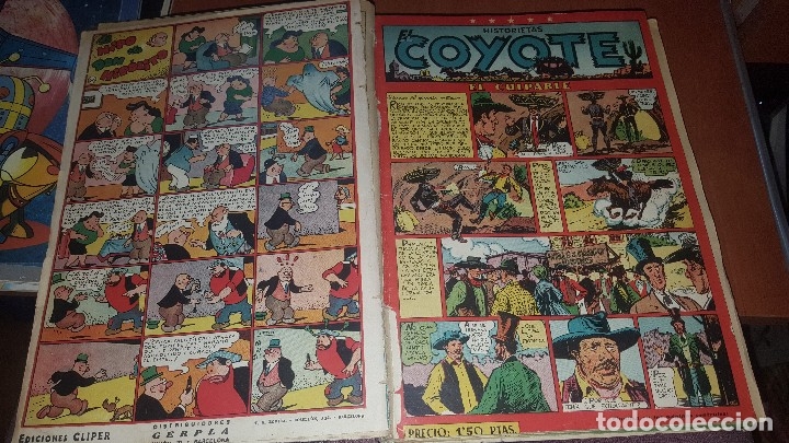 Tebeos: Relatos coyote, tomo con los numeros del n° 66 al n° 99 + almanaque 1951 - Foto 2 - 181134350