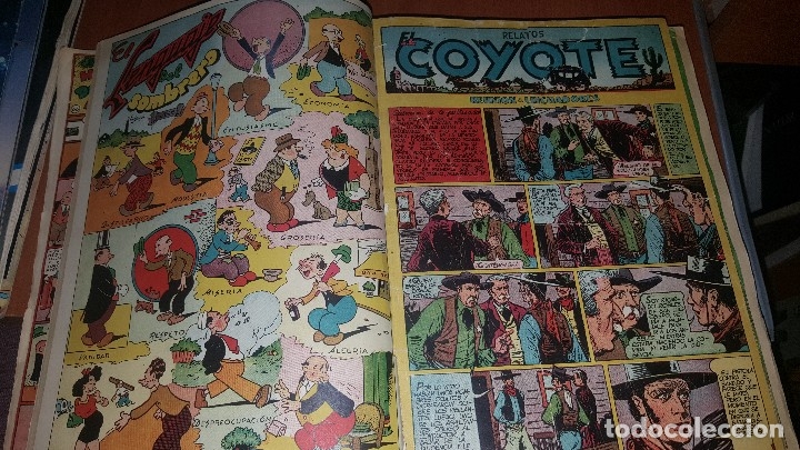 Tebeos: Relatos coyote, tomo con los numeros del n° 66 al n° 99 + almanaque 1951 - Foto 3 - 181134350
