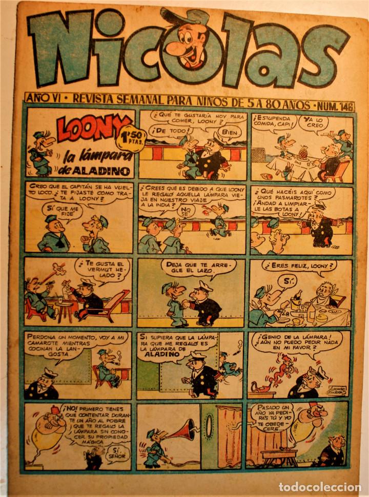 Tebeos: Nicolas, editorial Cliper 1948, n&uacute;mero original 146 - Foto 1