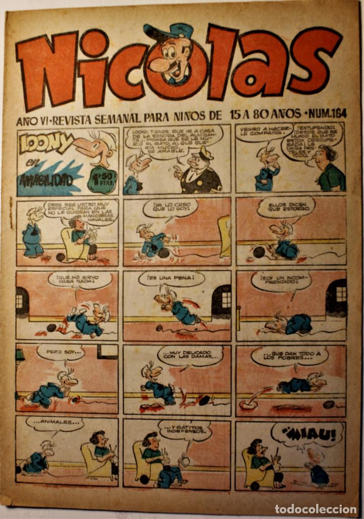 Tebeos: Nicolas, editorial Cliper 1948, n&uacute;mero original 164 - Foto 1