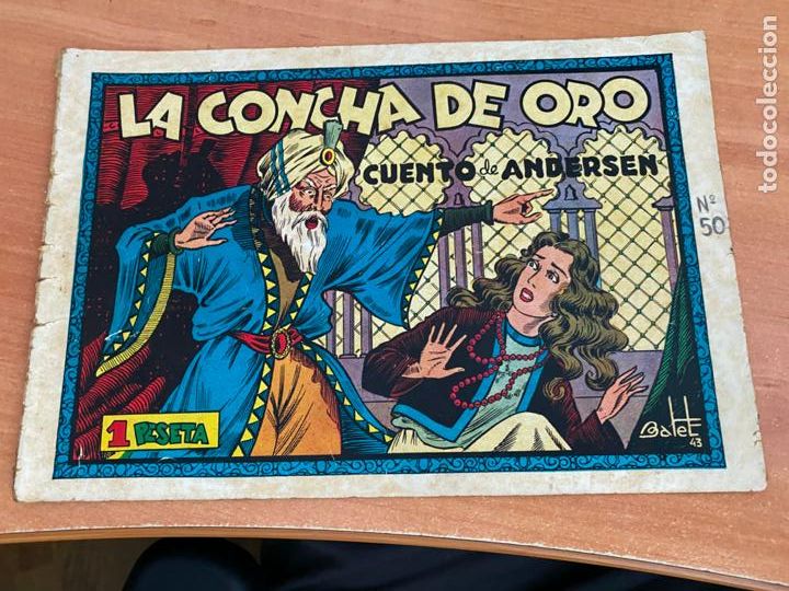 Tebeos: CUADERNOS SELECTOS N&ordm; 50 LA CONCHA DE ORO (ORIGINAL CISNE GERPLA CLIPER) (COB204) - Foto 1