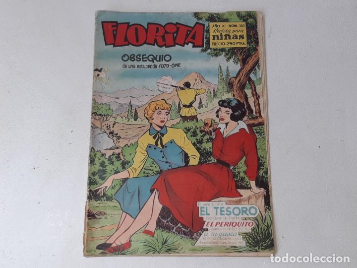 FLORITA AÑO X Nº 383 REVISTA PARA NIÑAS - EL TESORO - EDICIONES CLIPER - DISTRIBUYE GERPLA AÑOS 60 (Tebeos y Comics - Cliper - Florita)