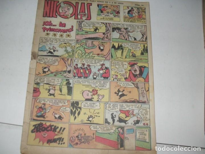 Tebeos: NICOLAS n&ordm; 90,(de 239).ediciones cliper,a&ntilde;o 1948.TEBEO DIFICIL. - Foto 1