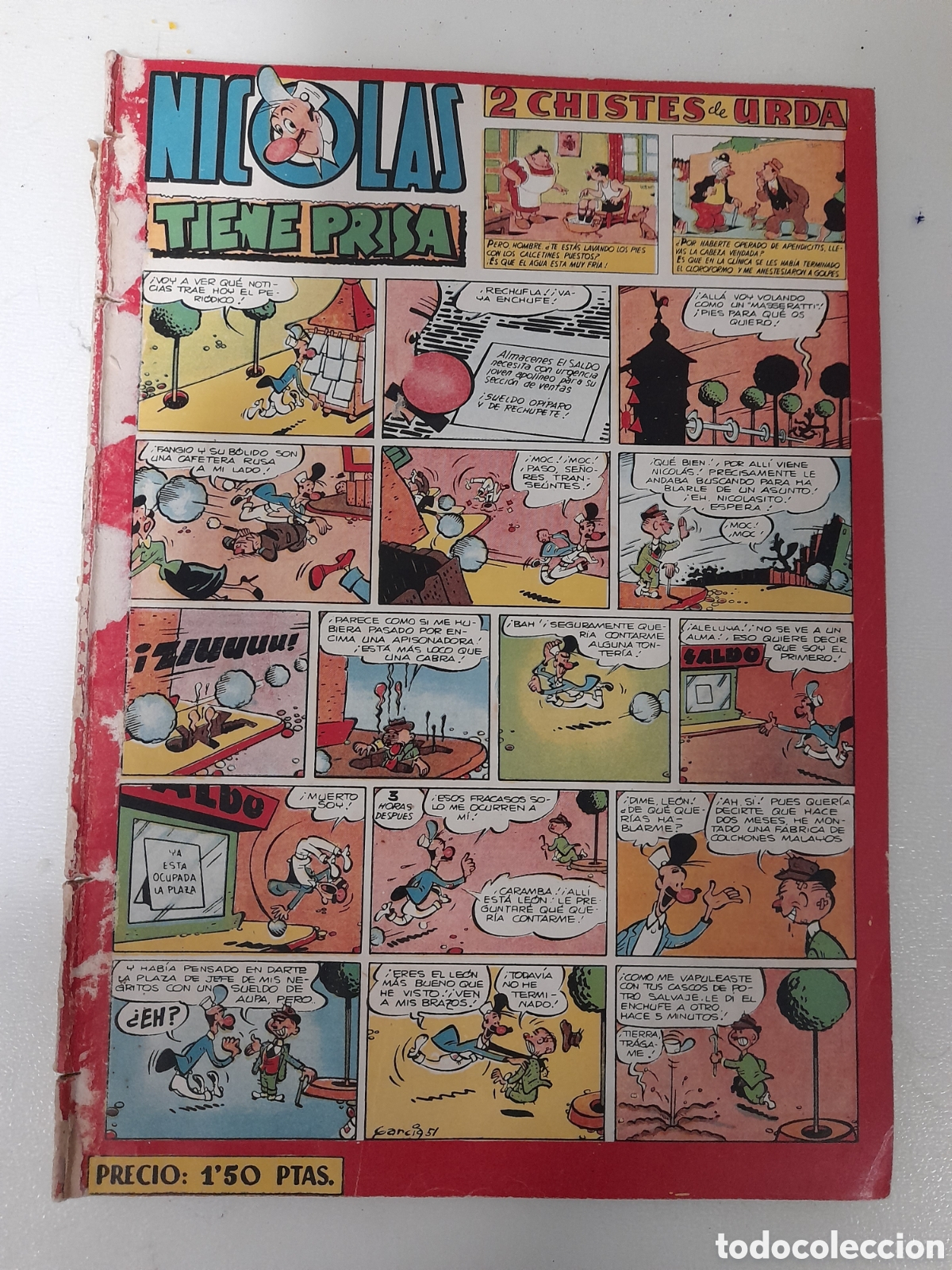 Tebeos: ANTIGUO TEBEO COMICS NICOLAS, DE CLIPER. NUM. 76. - Foto 1