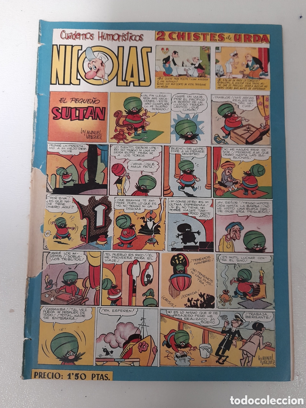Tebeos: ANTIGUO TEBEO COMICS NICOLAS, DE CLIPER. NUM. 78 - Foto 1