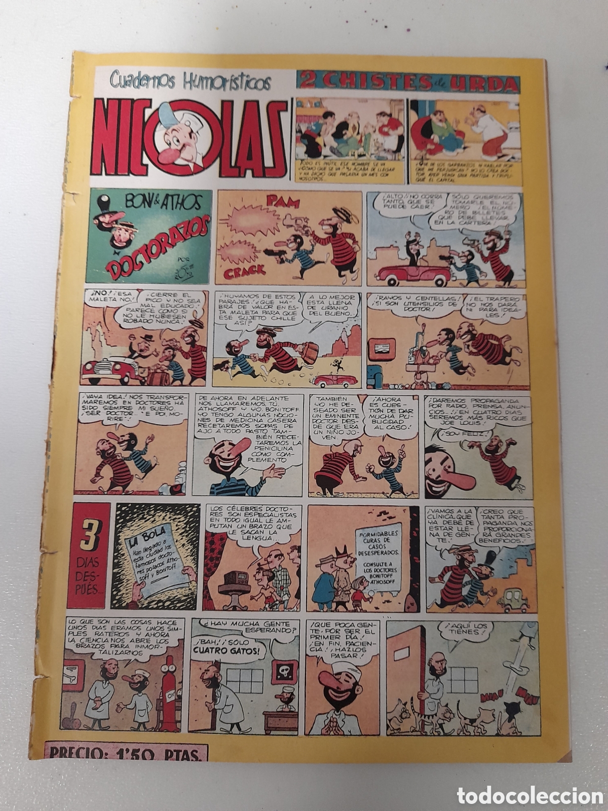 Tebeos: ANTIGUO TEBEO COMICS NICOLAS, DE CLIPER. NUM. 80 - Foto 1