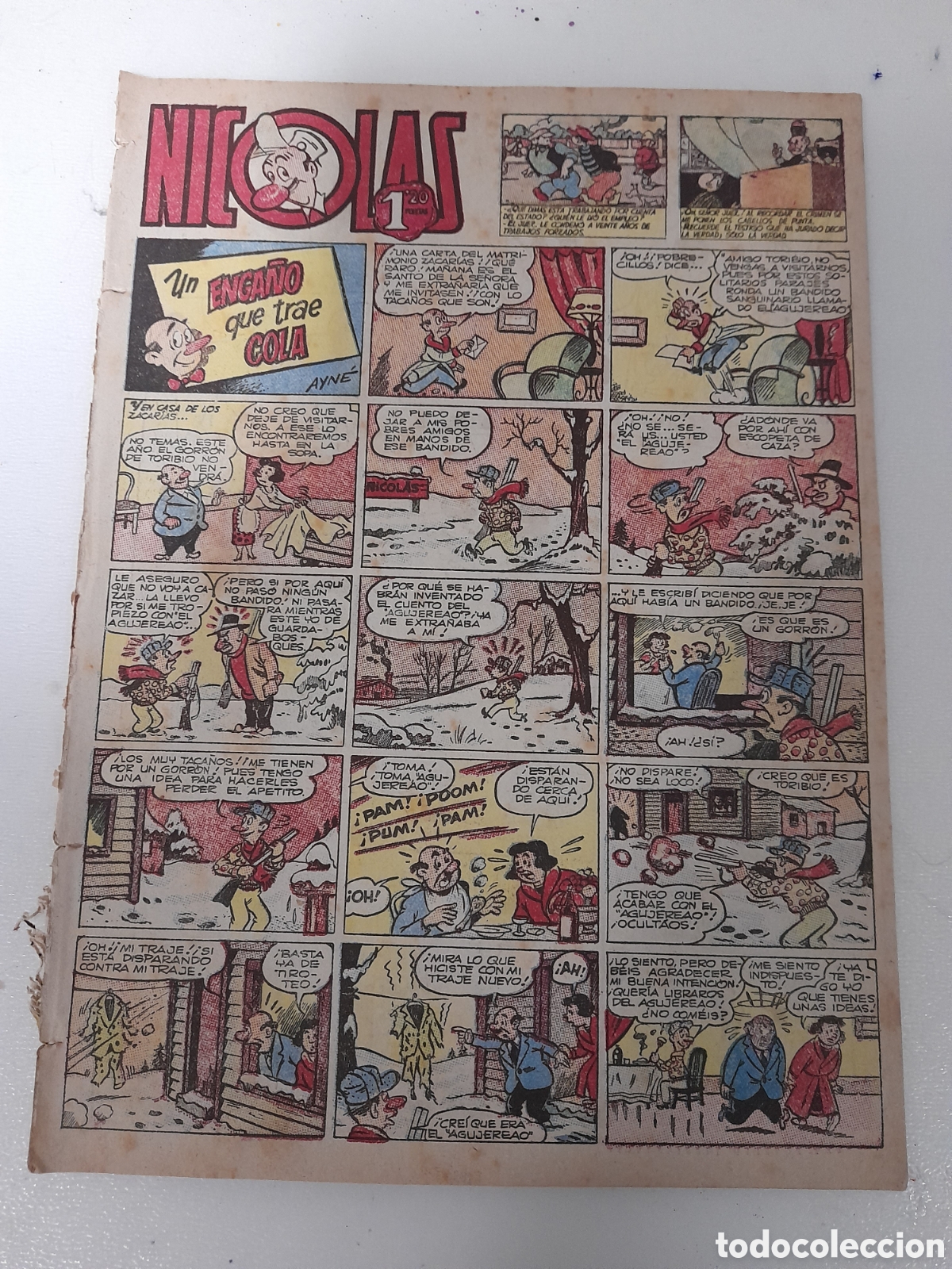 Tebeos: ANTIGUO TEBEO COMICS NICOLAS, DE CLIPER. NUM. 83 - Foto 1