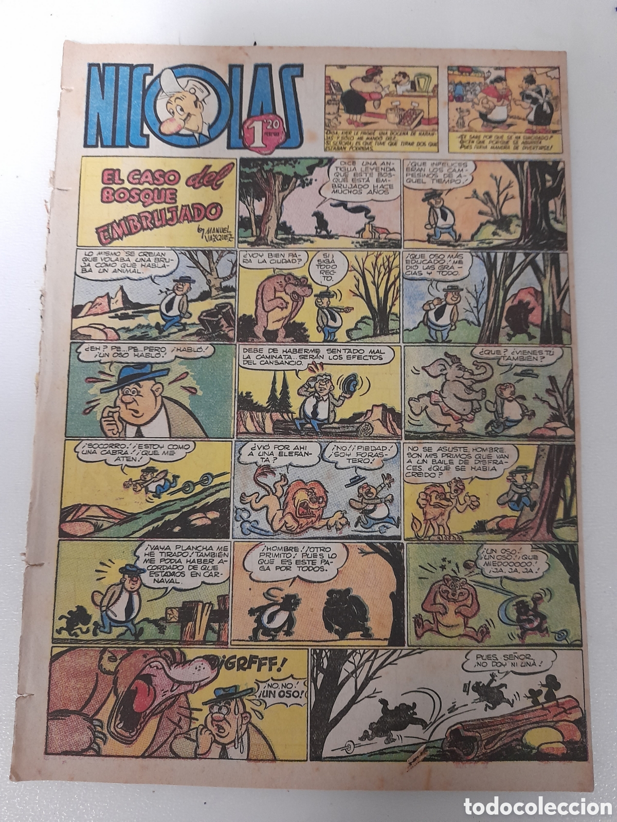 Tebeos: ANTIGUO TEBEO COMICS NICOLAS, DE CLIPER. NUM. 84 - Foto 1