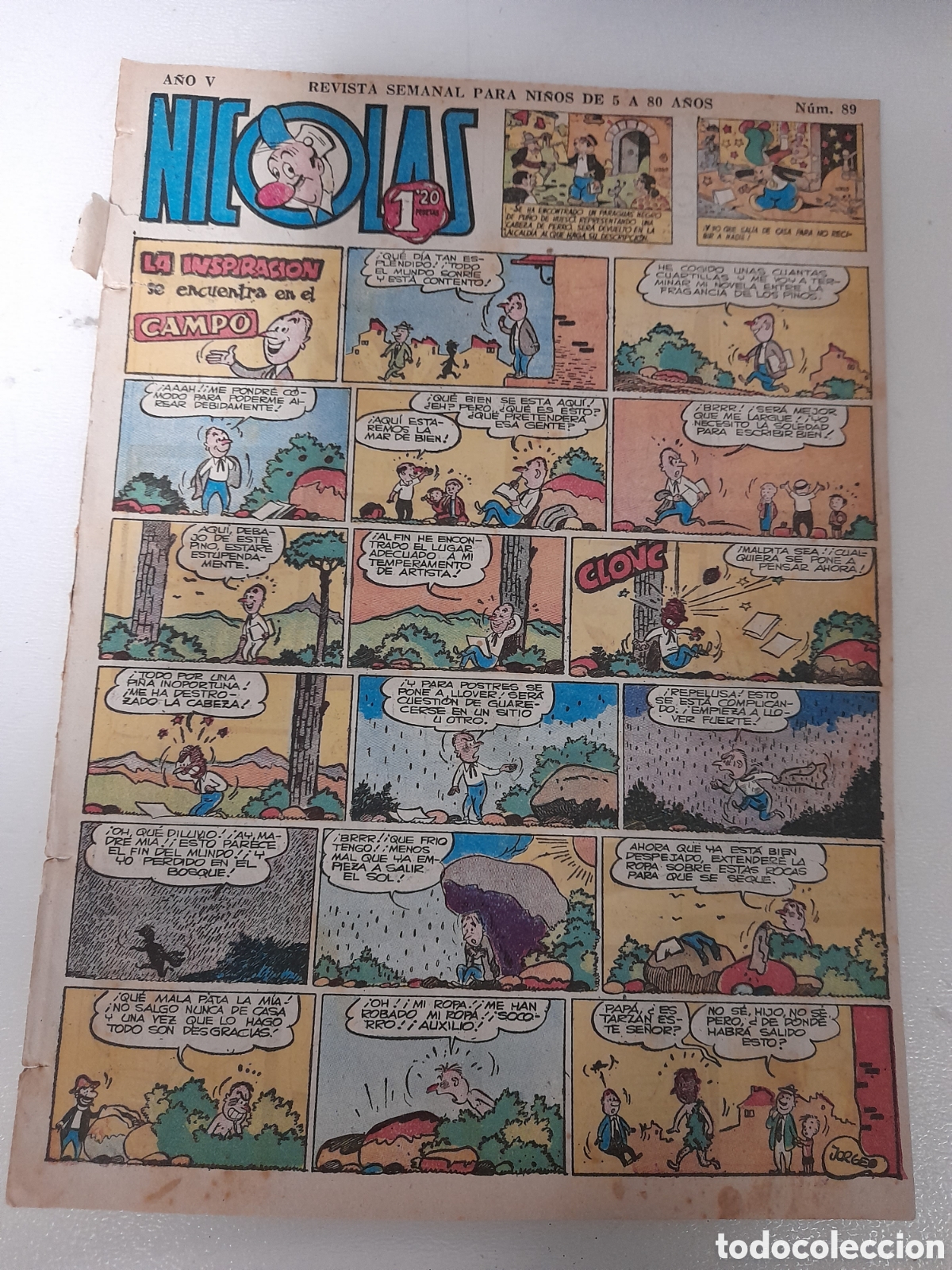 Tebeos: ANTIGUO TEBEO COMICS NICOLAS, DE CLIPER. NUM. 89 - Foto 1