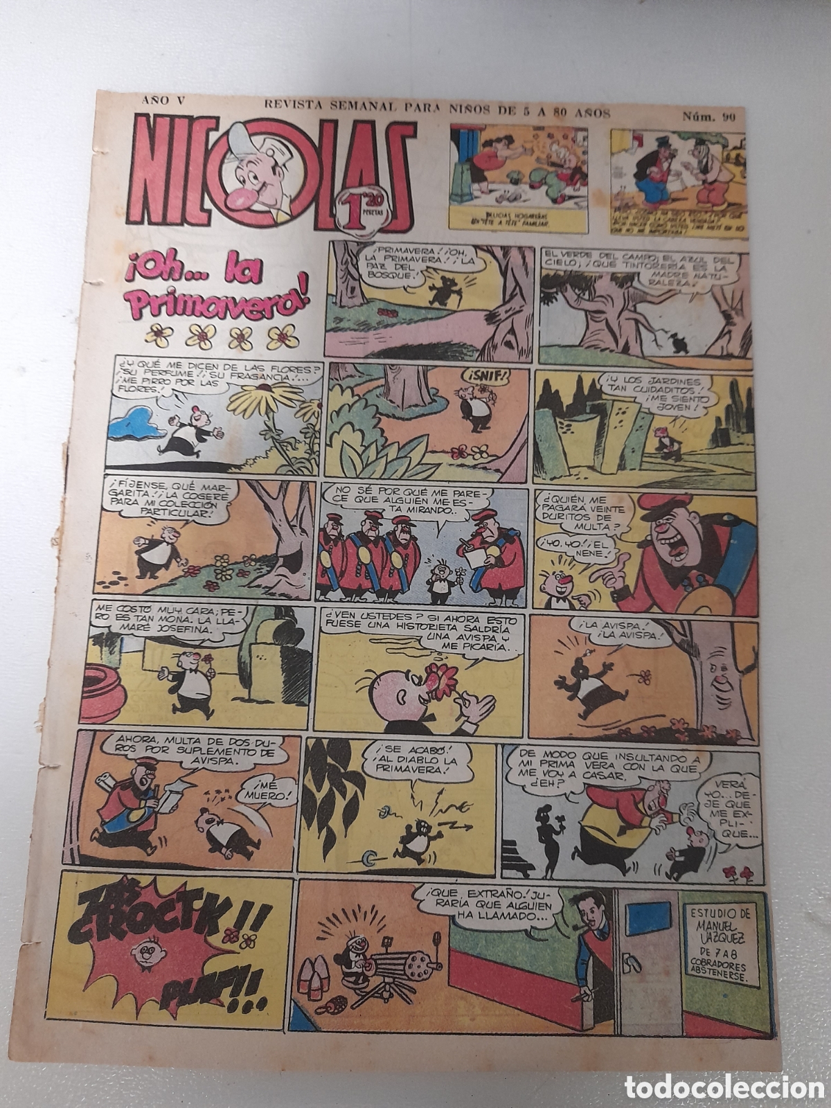 Tebeos: ANTIGUO TEBEO COMICS NICOLAS, DE CLIPER. NUM. 90 - Foto 1