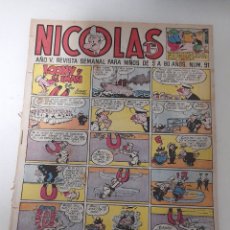 Tebeos: ANTIGUO TEBEO COMICS NICOLAS, DE CLIPER. NUM. 91