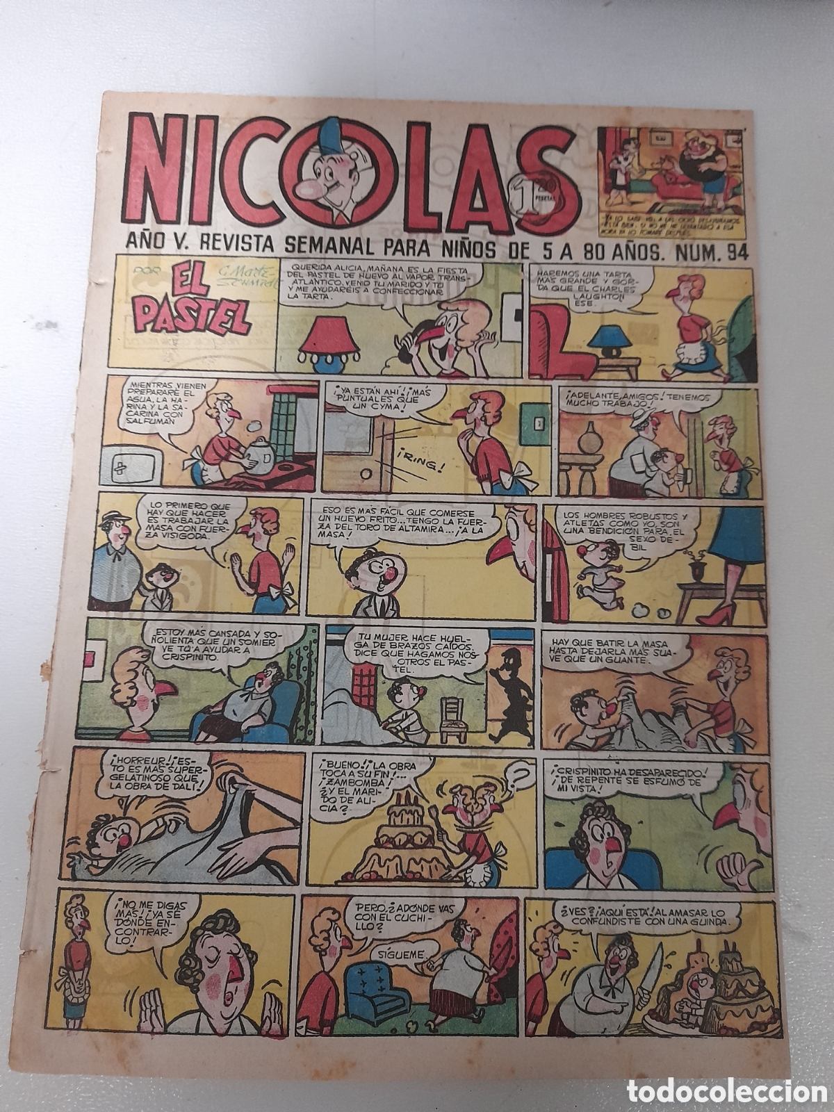 Tebeos: ANTIGUO TEBEO COMICS NICOLAS, DE CLIPER. NUM. 94 - Foto 1