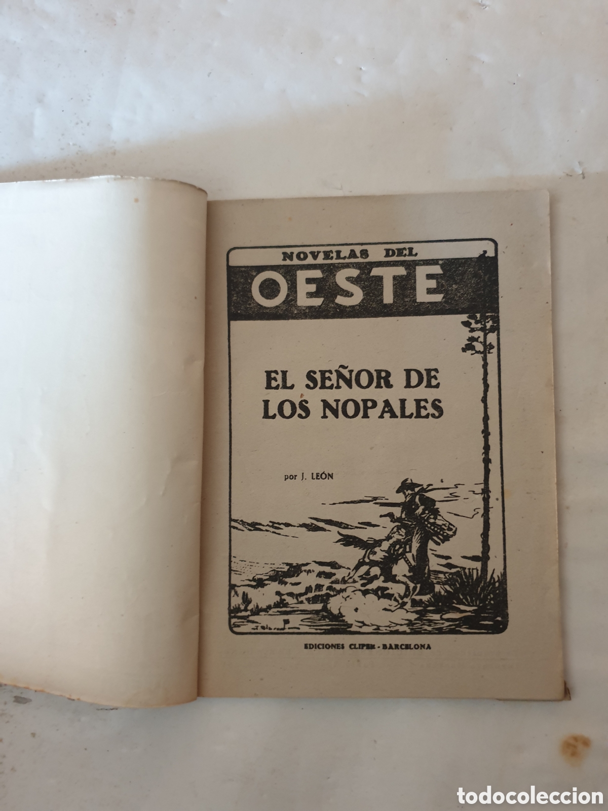 Tebeos: NOVELAS DEL OESTE, EL SE&Ntilde;OR DE LOS NOPALES. E.D. CLIPER. N&deg;67 - Foto 2
