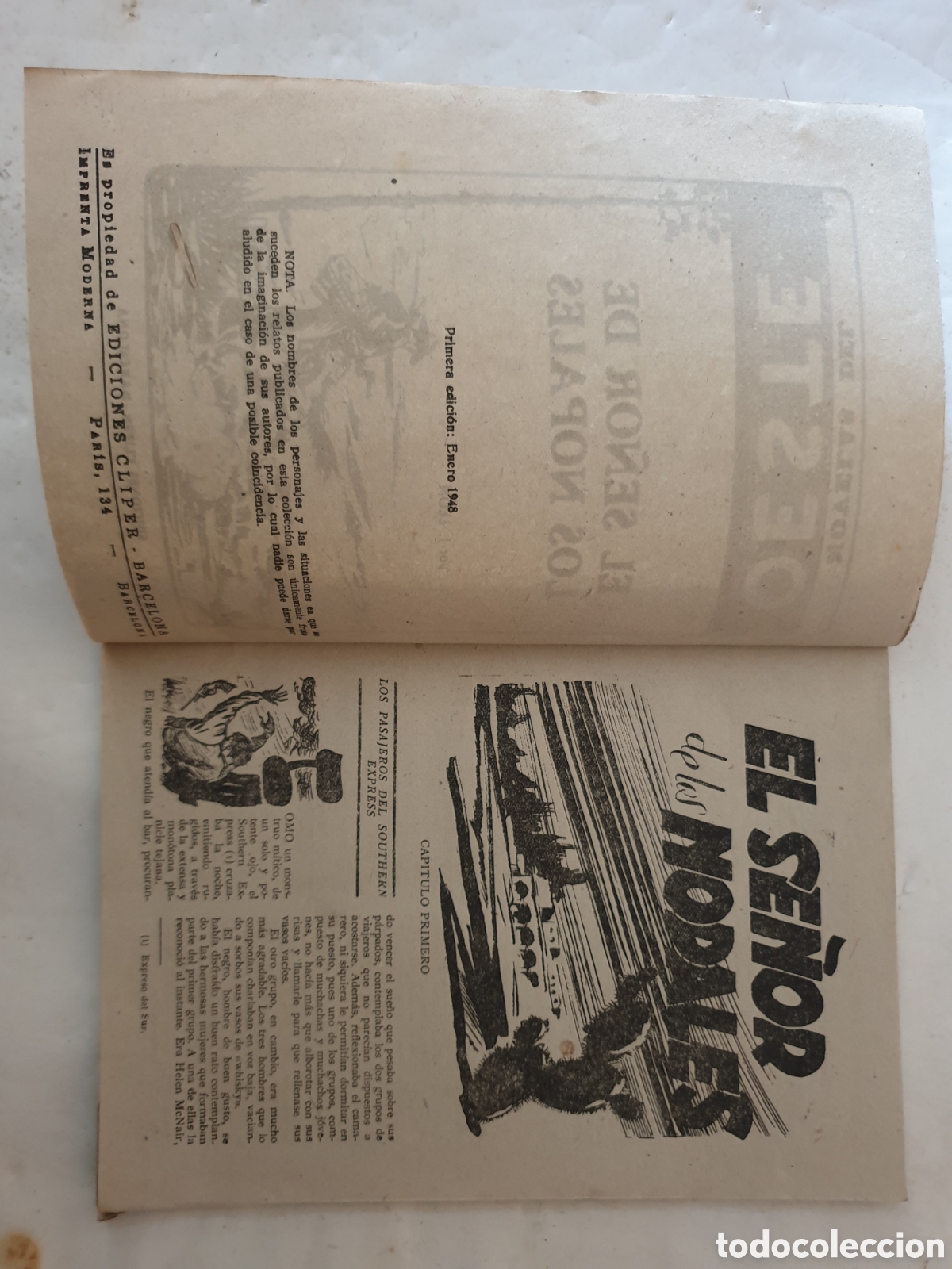 Tebeos: NOVELAS DEL OESTE, EL SE&Ntilde;OR DE LOS NOPALES. E.D. CLIPER. N&deg;67 - Foto 3