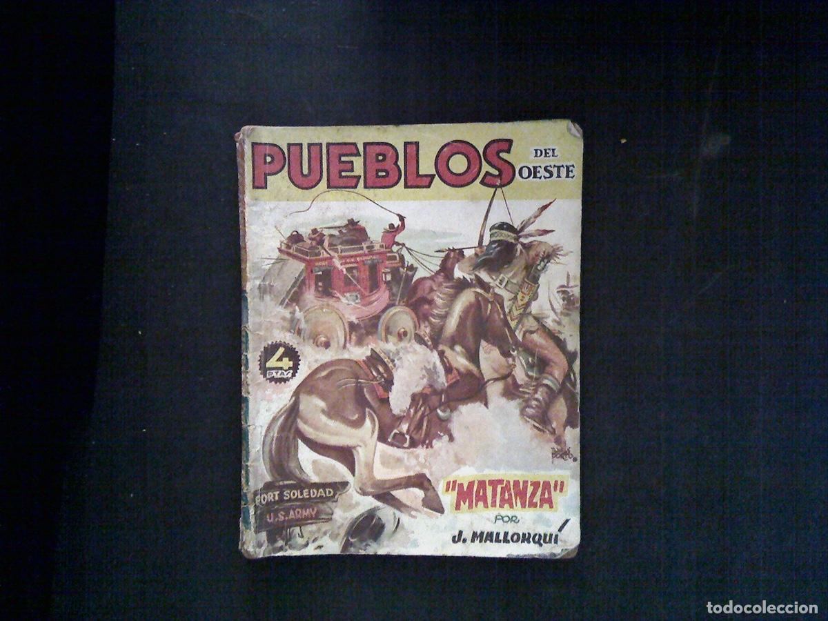 Tebeos: Pueblos del oeste n&ordm; 8 MATANZA 1&ordf; Edici&oacute;n Cliper - Foto 1