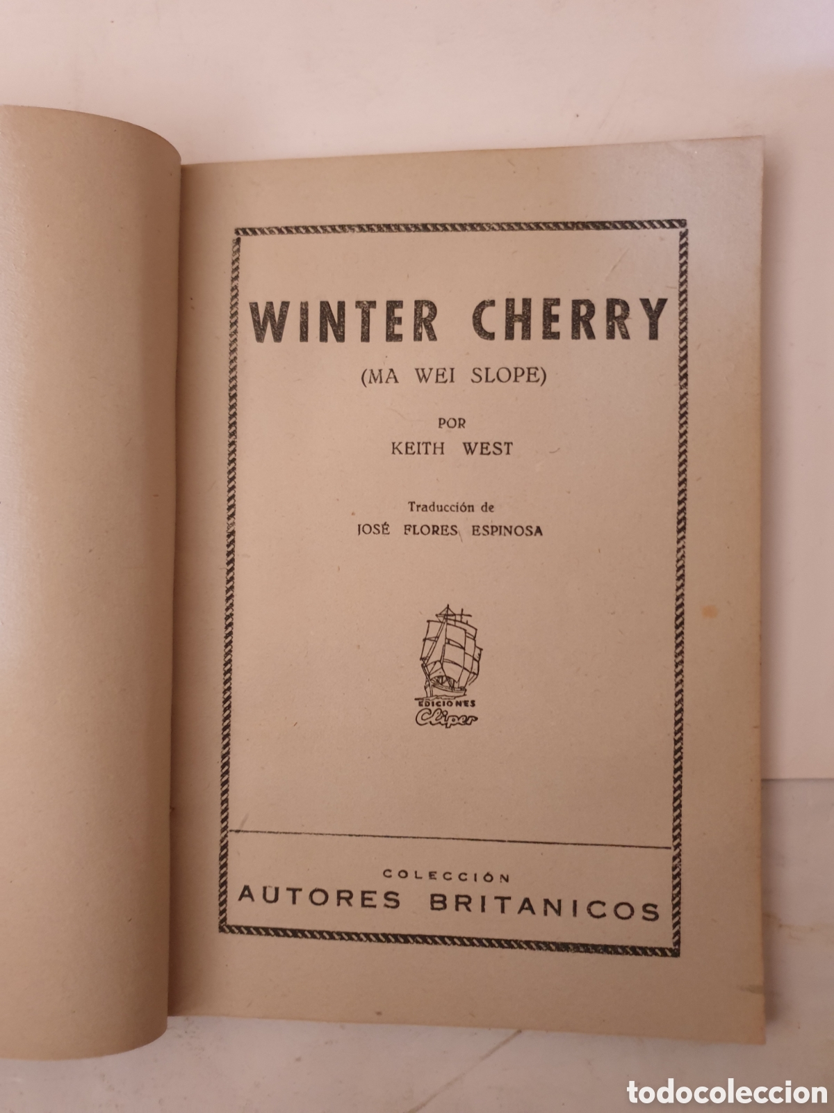Tebeos: WINTER CHERRY. KEITH WEST. ED. CLIPER. PRIMERA EDICI&Oacute;N 1948 - Foto 2