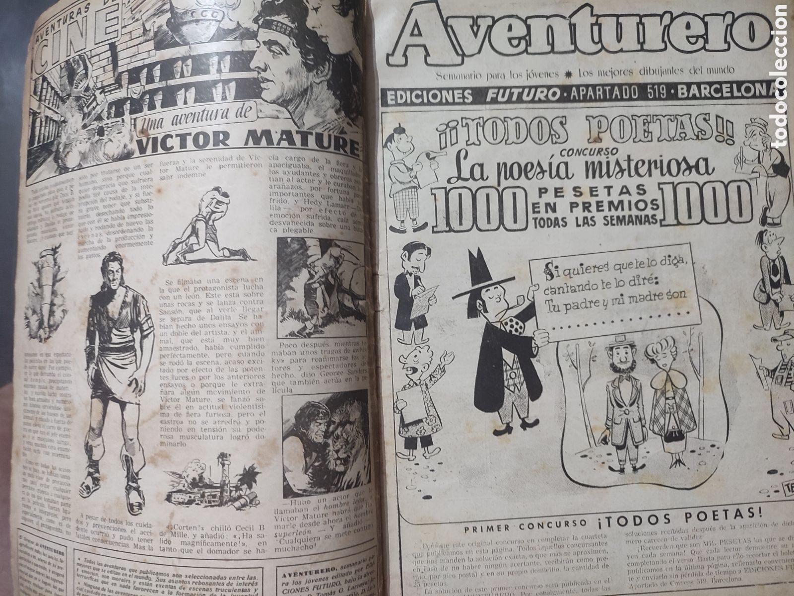 Tebeos: Aventurero NUMERO 1.1953 - Foto 16