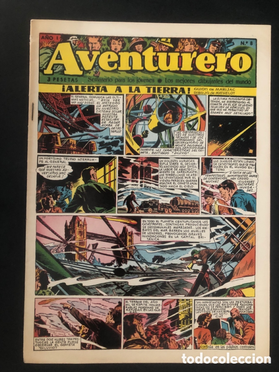 Tebeos: COMIC ORIGINAL AVENTURERO N&ordm; 8 EDITORIAL CLIPER - Foto 1