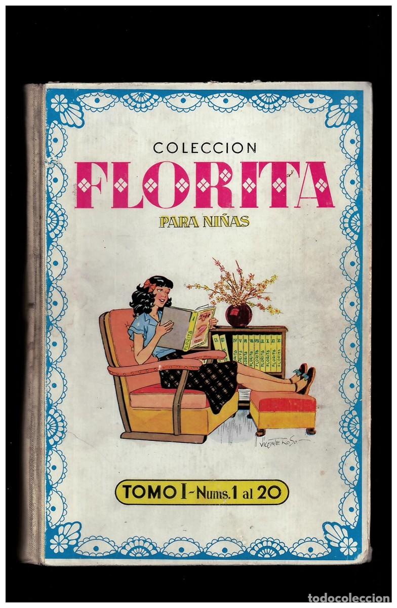 Tebeos: Florita, tomo I, n&uacute;meros del 1 al 20 y almanaque 1950, Cl&iacute;per