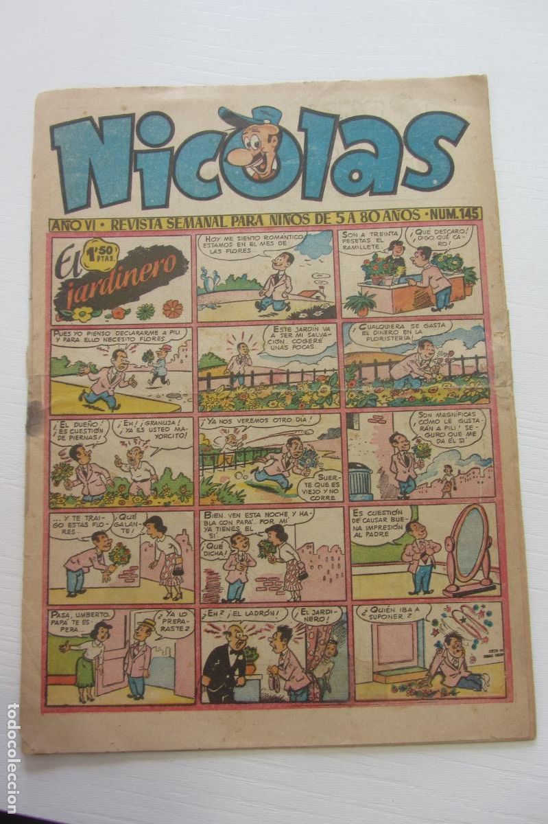 Tebeos: Nicol&aacute;s n&ordm; 145. Cliper 1948. ORIGINAL ARX225 - Foto 1