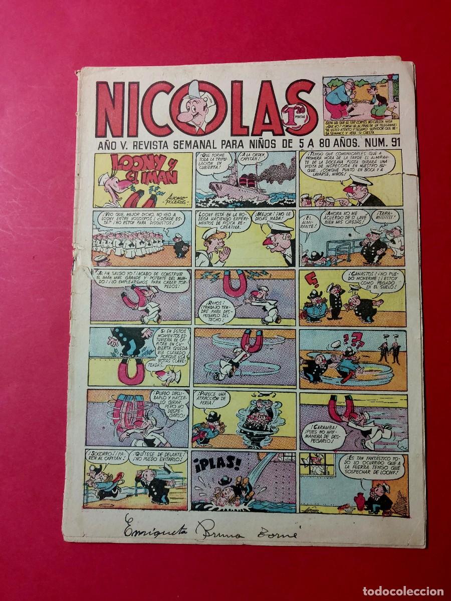 Tebeos: Nicolas N&ordm; 91 Ediciones Cliper 1948 - Foto 1