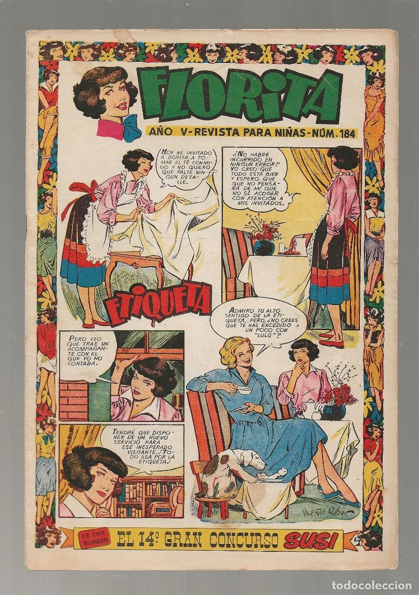 Tebeos: FLORITA N&ordm; 184 - EDICIONES CLIPER 1953 - Foto 1
