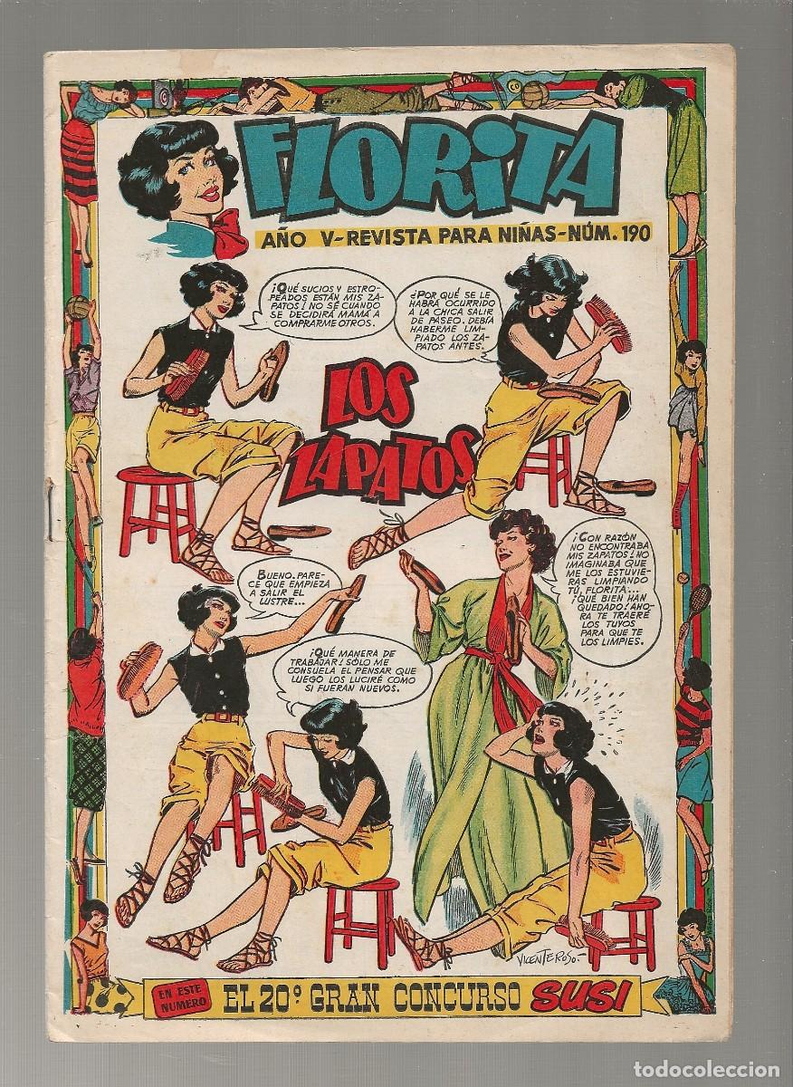 Tebeos: FLORITA N&ordm; 190 - EDICIONES CLIPER 1953 - Foto 1