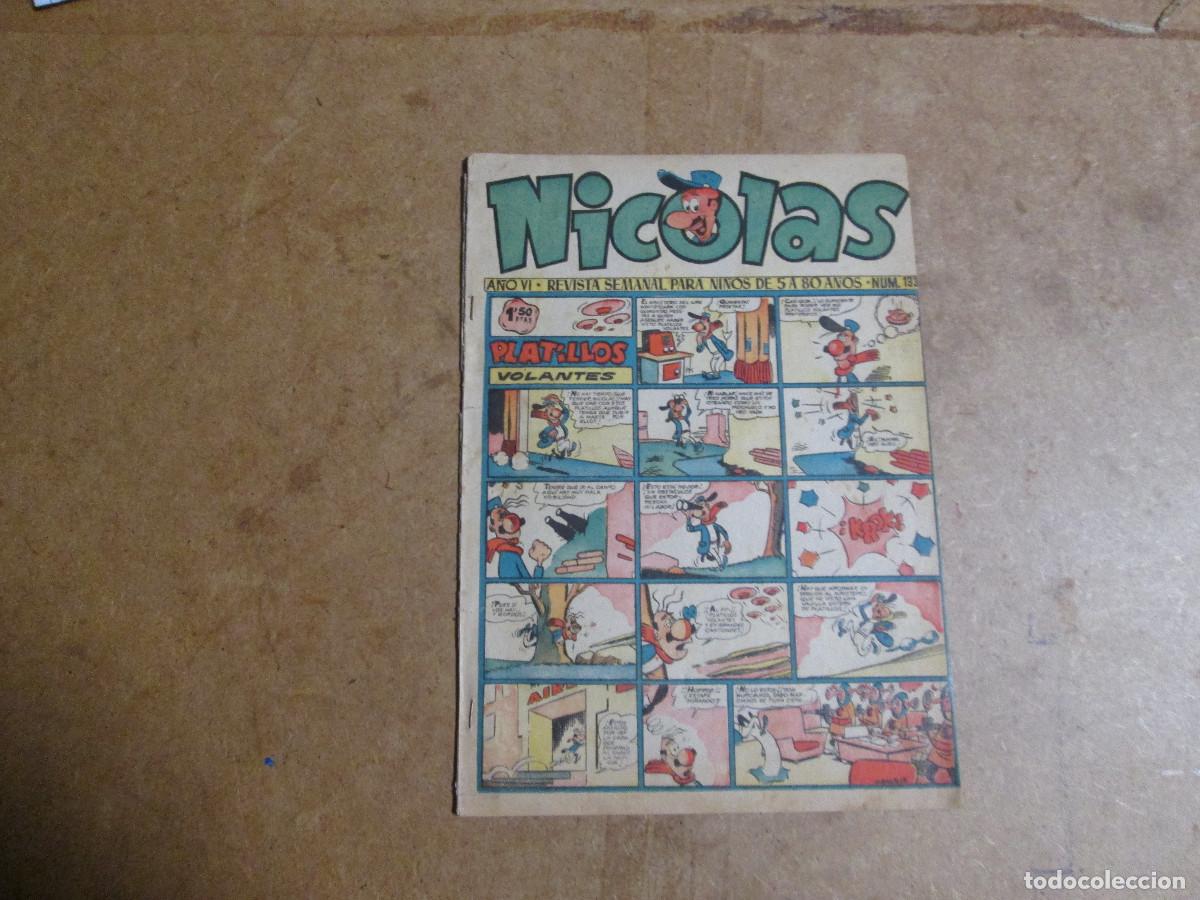 Tebeos: Nicol&aacute;s n&ordm; 133, original editorial cliper 1948 - Foto 1