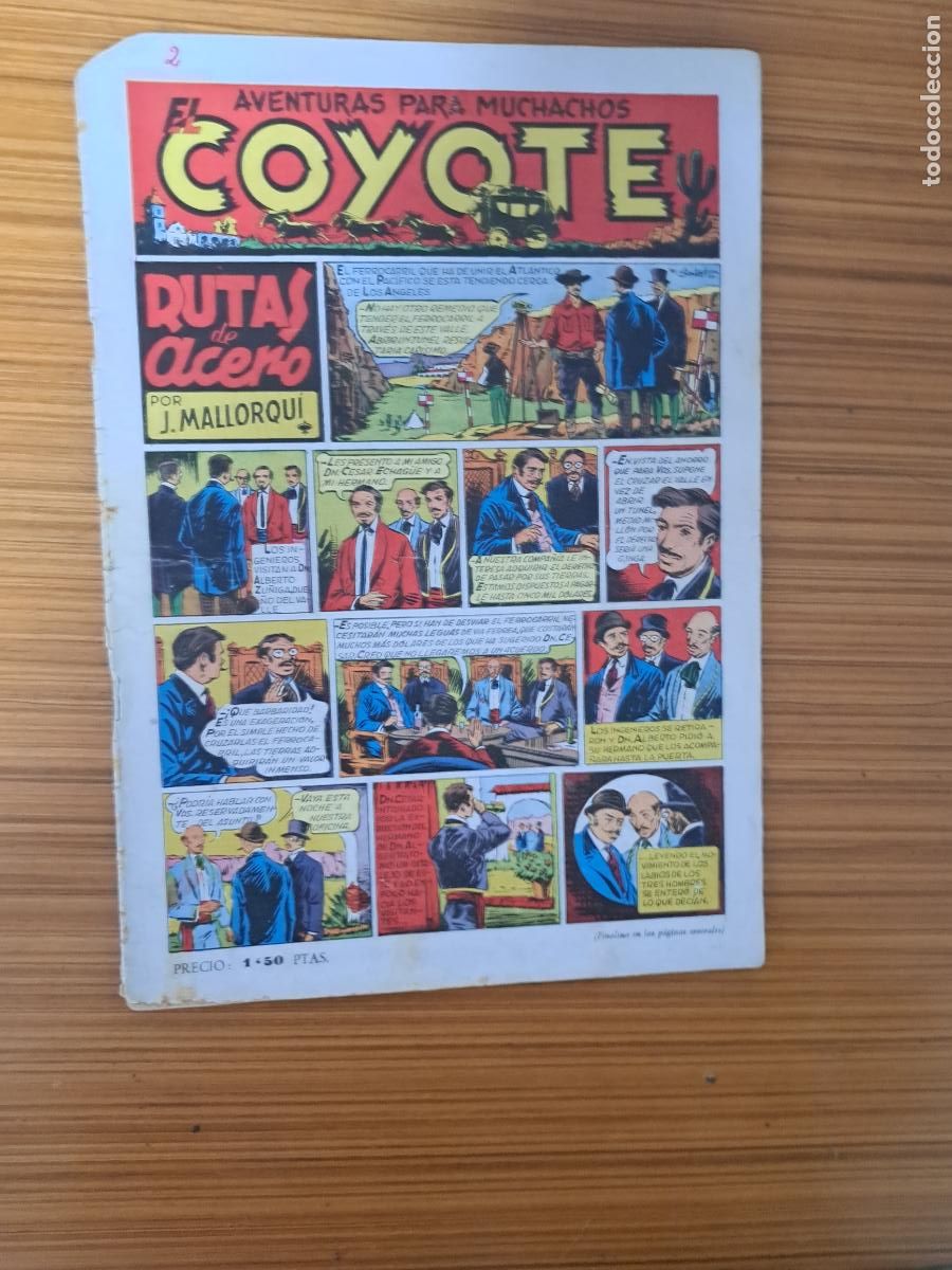 Tebeos: EL COYOTE N&ordm;2 EDITA CLIPER - Foto 1