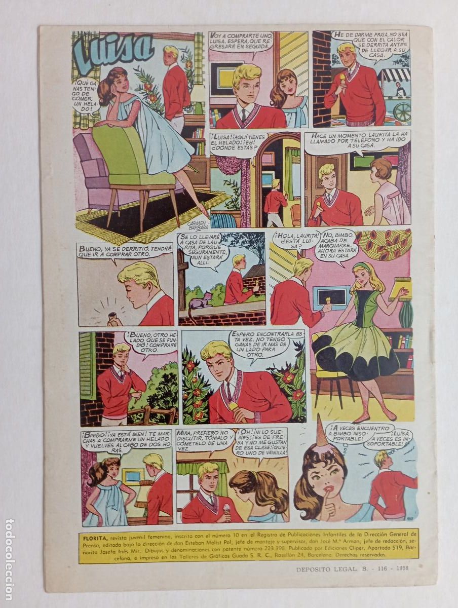 Tebeos: FLORITA N&ordm; 457 MUY NUEVO - Foto 2