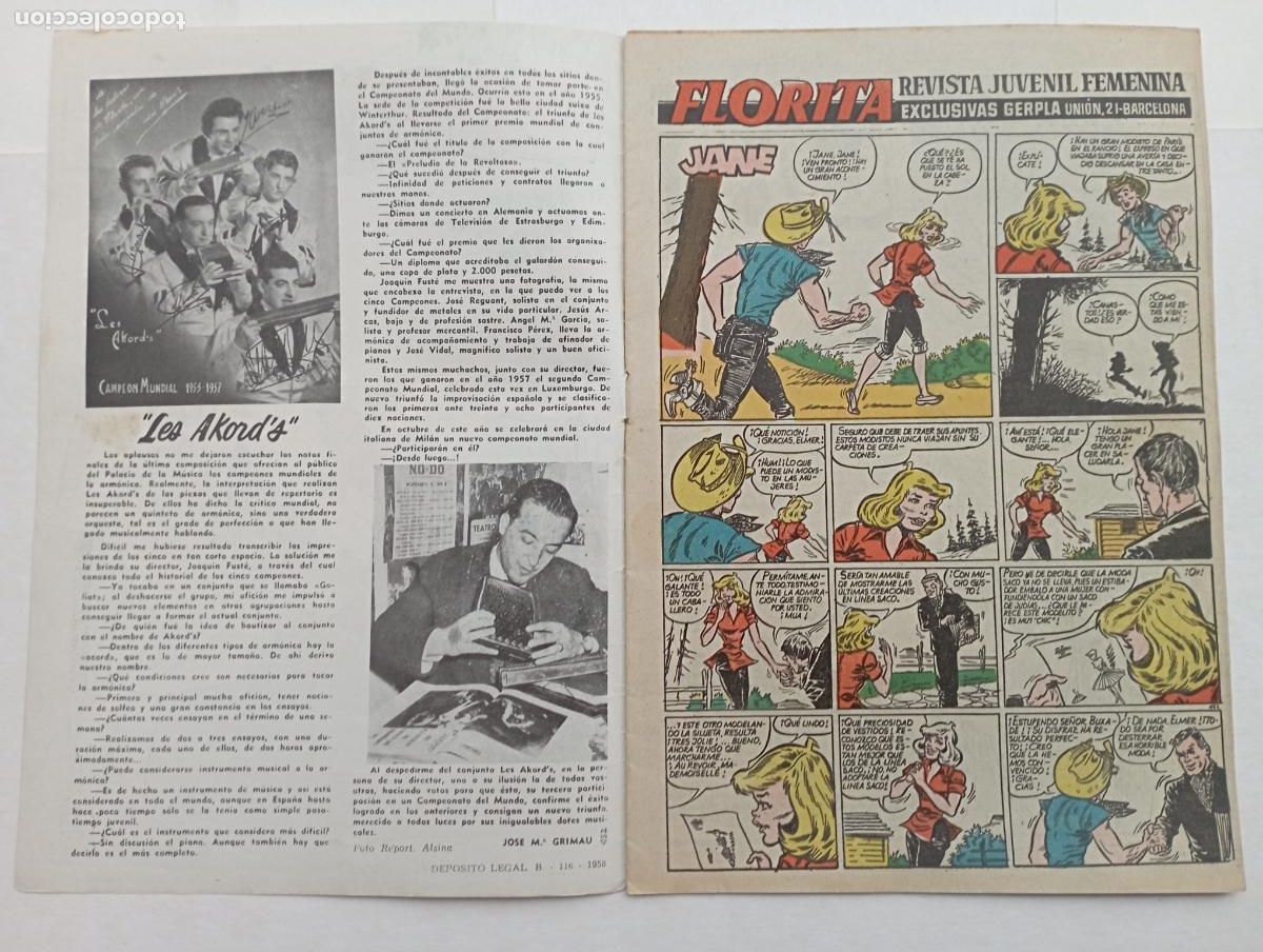 Tebeos: FLORITA N&ordm; 452 MUY NUEVO - Foto 3