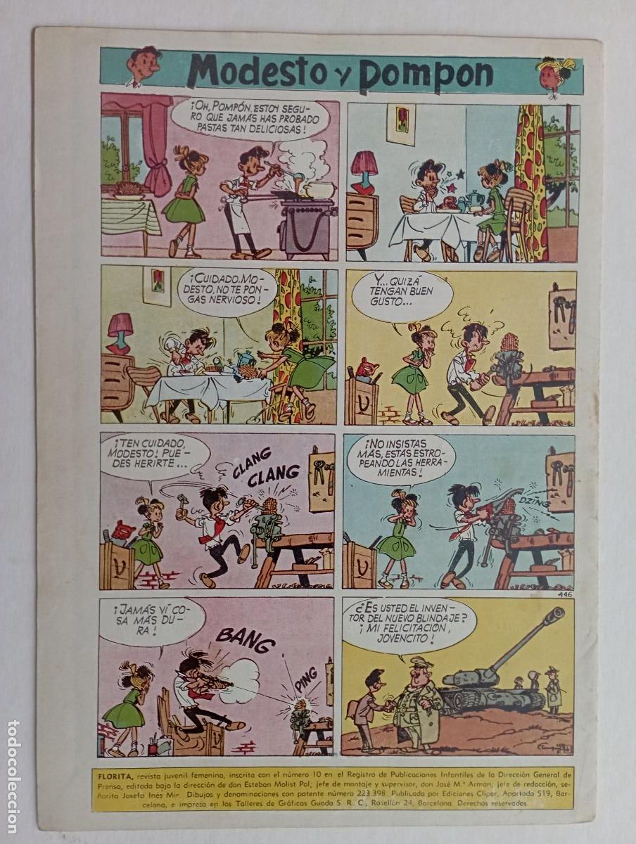 Tebeos: FLORITA N&ordm; 446 MUY NUEVO - Foto 2