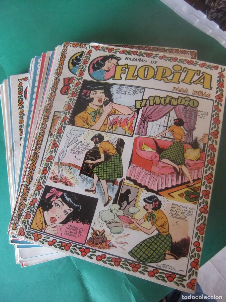 Tebeos: FLORITA LOTE DE 40 NUMEROS EDITORIAL CLIPER - Foto 1