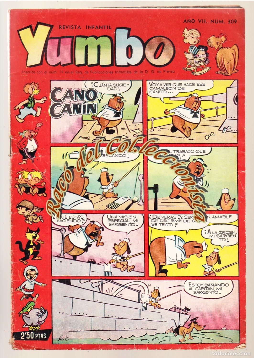 Tebeos: YUMBO N. 309 , EDITORIAL CLIPER , EDICI&Oacute;N ORIGINAL - Foto 1