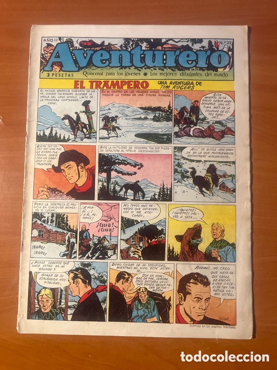 Tebeos: AVENTURERO, A&Ntilde;O II, N&Uacute;MERO 32, (EDITORIAL CLIPER) - Foto 1