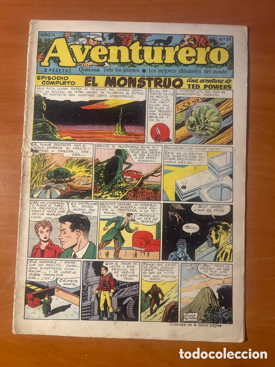Tebeos: AVENTURERO, A&Ntilde;O II, N&Uacute;MERO 25, (EDITORIAL CLIPER) - Foto 1