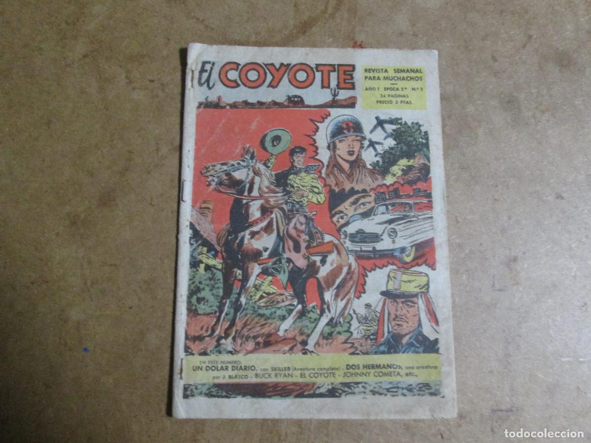 Tebeos: el Coyote n&ordm; 1, &eacute;poca 2&ordf;, editorial cliper 1954 - Foto 1