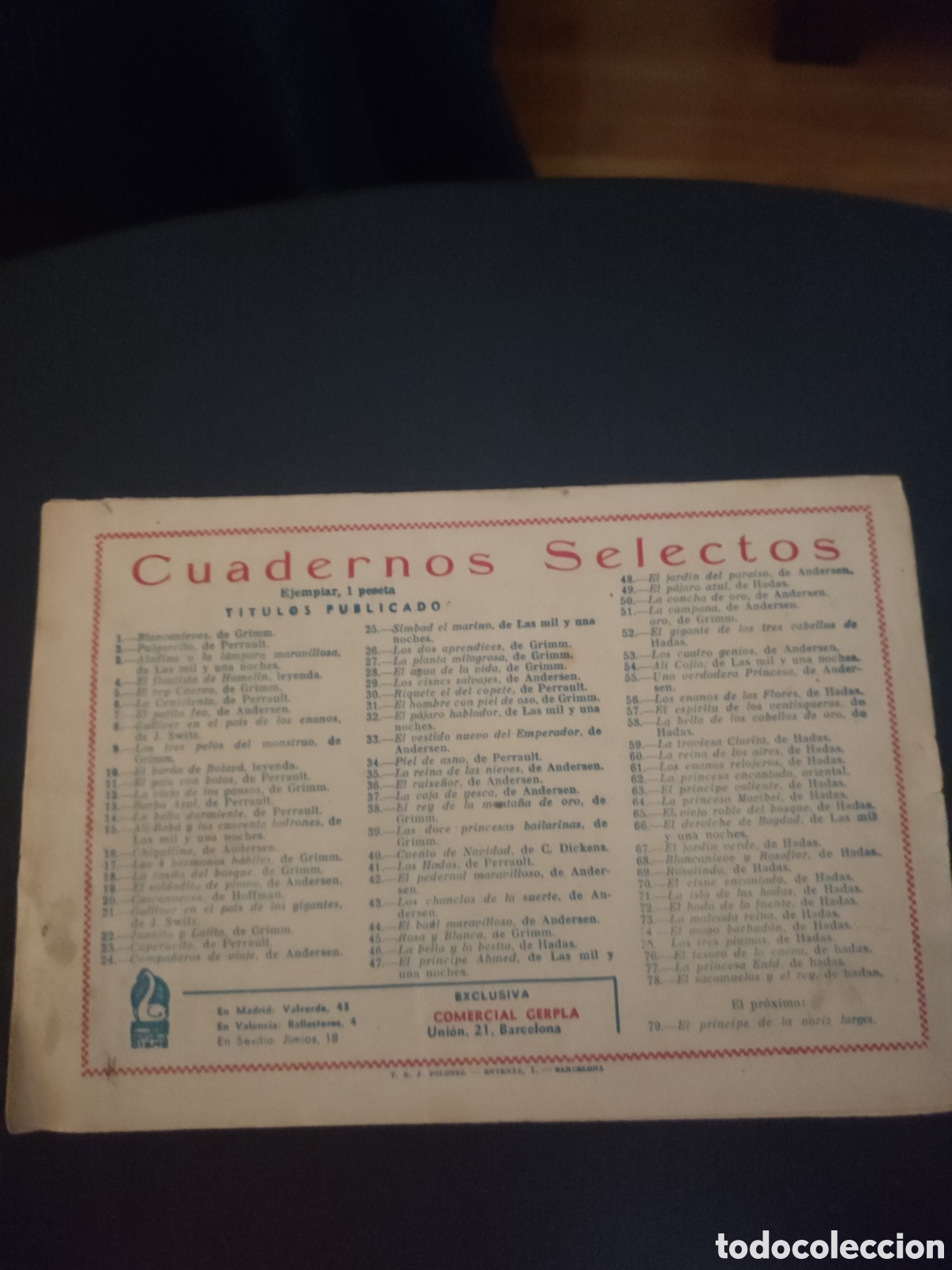 Tebeos: Cuaderno selectos,los saltimbanquis Gerpla - Foto 2