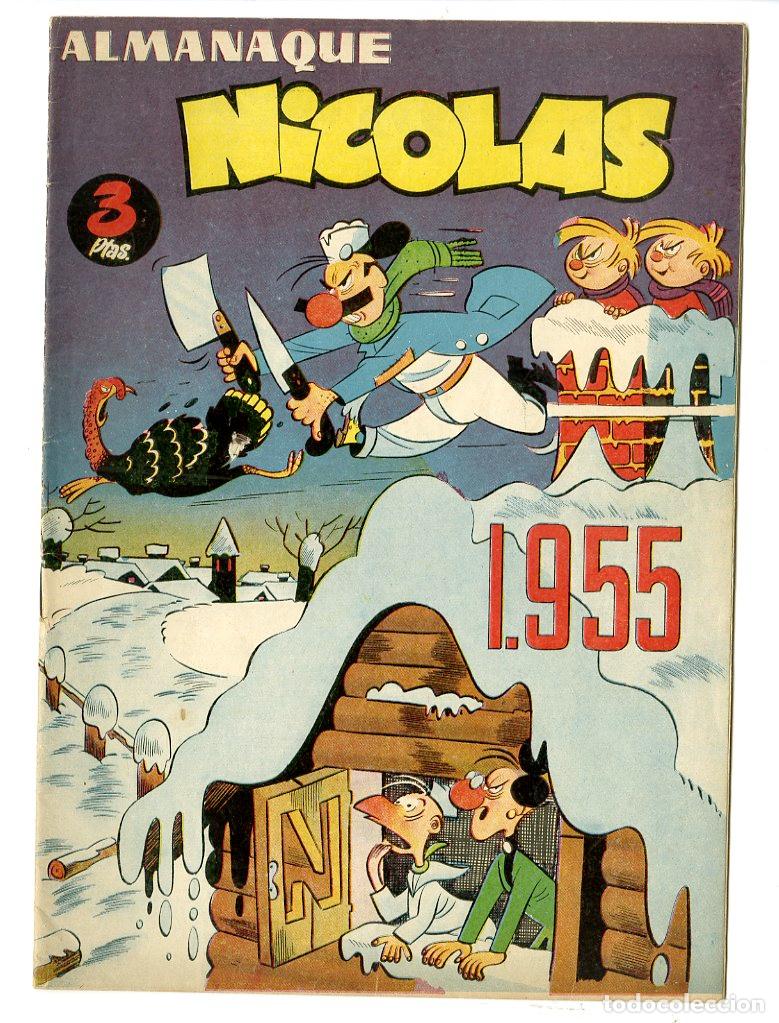 Tebeos: Almanaque Nicolas 1955 - Foto 1