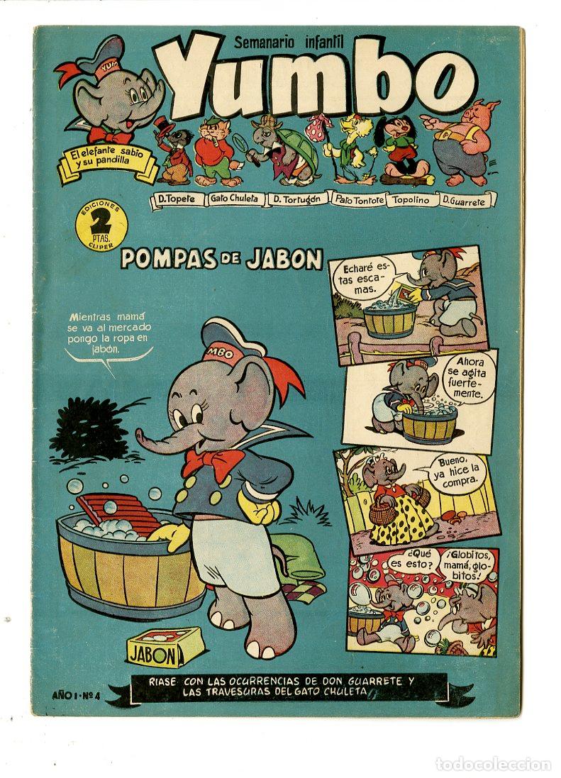 Tebeos: Yumbo / A&ntilde;o I / 1953 / Cliper / N.4 - Foto 1