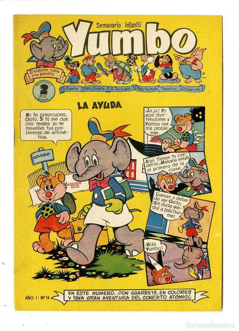 Tebeos: Yumbo / A&ntilde;o I / 1953 / Cliper / N.14 - Foto 1