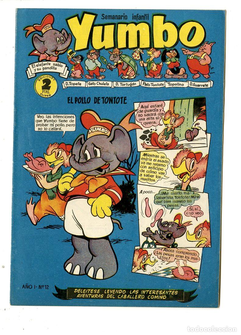 Tebeos: Yumbo / A&ntilde;o I / 1953 / Cliper / N.12 - Foto 1